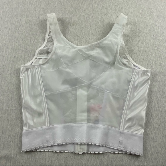 EXQUISITEFORM RN#139861 POSTURE SUPPORT WOMEN’S LONGLINE / BRA SIZE:36C WHITE - Picture 6 of 15